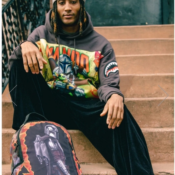 Sprayground Star Wars Mandalorian On The Run Hoody - Picture 3 of 15